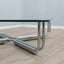 1960s Gianfranco Frattini 784 Cassina chrome & glass coffee table. Table basse chrome verre Frattini Cassina. Frattini 784 Cassina Couchtisch.