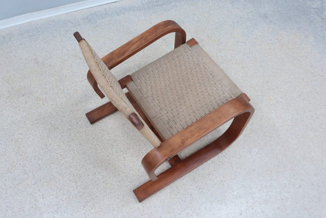 Giuseppe Pagano cantilever lounge chair 1940s