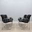Vintage leather dining chairs Guido Faleschini 1970s