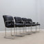 Vintage leather dining chairs Guido Faleschini 1970s