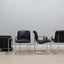 Vintage leather dining chairs Guido Faleschini 1970s