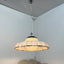 iGuzzini Meblo pendant lamp. Lampada a sospensione anni 60 acrilico e vetro. Suspension vintage space age. Mid-century modern chandelier.