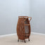 Vintage rattan bar trolley cart set 1950s