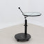 Italian glass and marble swivel coffee table 1980s