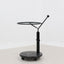Italian glass and marble swivel coffee table 1980s