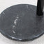 Italian glass and marble swivel coffee table 1980s