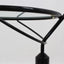Italian glass and marble swivel coffee table 1980s