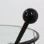 Italian glass and marble swivel coffee table 1980s
