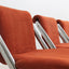 Vintage cantilever chrome dining chairs 1970s