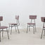 Italian mid century BBPR style dining chairs 1950s