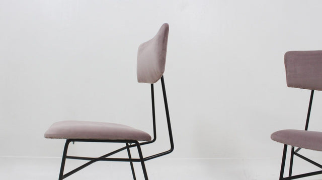 Italian mid century BBPR style dining chairs 1950s