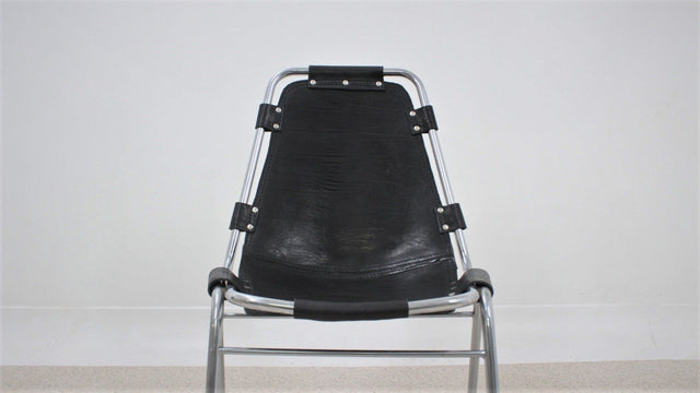 Les Arcs chairs Charlotte Perriand design 1960s, set of 5