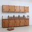 Mid century italian beech wood wall unit / cabinet 1950s