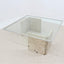 Italian marble and glass coffee table 1970s