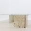 Italian marble and glass coffee table 1970s