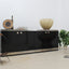 Willy Rizzo laminated wood and steel sideboard 1970s