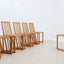 Vintage douglas wood chairs 1970s, set of 6