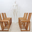 Vintage douglas wood chairs 1970s, set of 6