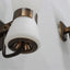 Mid-century brass and glass sconces by STILNOVO 