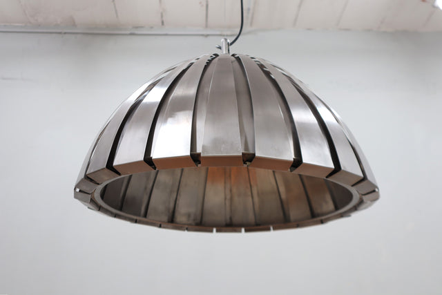 Calotta steel pendant lamp Martinelli Luce 1960s