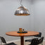 Calotta steel pendant lamp Martinelli Luce 1960s