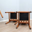 4 Tapiovaara Walnut & Leather Chairs - Sedie Tapiovaara Cantù cuoio - Tapiovaara Walnuss Stühle - Sillas Tapiovaara cuero: Italian 1960s Design.