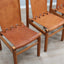4 Tapiovaara Walnut & Leather Chairs - Sedie Tapiovaara Cantù cuoio - Tapiovaara Walnuss Stühle - Sillas Tapiovaara cuero: Italian 1960s Design.