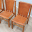 4 Tapiovaara Walnut & Leather Chairs - Sedie Tapiovaara Cantù cuoio - Tapiovaara Walnuss Stühle - Sillas Tapiovaara cuero: Italian 1960s Design.