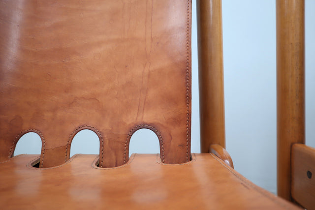 4 Tapiovaara Walnut & Leather Chairs - Sedie Tapiovaara Cantù cuoio - Tapiovaara Walnuss Stühle - Sillas Tapiovaara cuero: Italian 1960s Design.