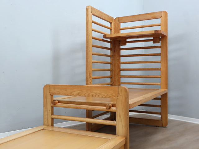 Cini Boeri vintage Daybed modulare Cyrus 1970s Massivholz Lärche solid Larch wood modular Lit de repos modulaire