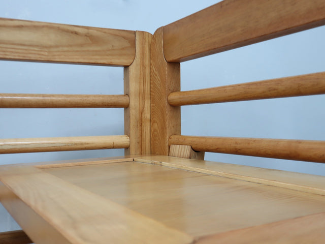 Cini Boeri vintage Daybed modulare Cyrus 1970s Massivholz Lärche solid Larch wood modular Lit de repos modulaire