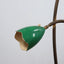 Lampadaire italien des années 1950 Biancardi e Jordan en laiton, marbre vert et réflecteurs fleurs en aluminium coloré