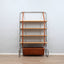 Jumbo bookcase by Luigi Massoni for Poltrona Frau. Libreria vintage cuoio anni 70, 70er Regal, étagère rétro chrome, estantería mid-century.