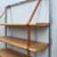 Jumbo bookcase by Luigi Massoni for Poltrona Frau. Libreria vintage cuoio anni 70, 70er Regal, étagère rétro chrome, estantería mid-century.
