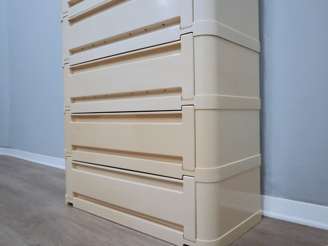 Kartell 4963 modular storage system by Olaf Von Bohr 1970s
