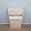Vintage Kartell 4963 Settimino by Olaf Von Bohr: 7-drawer modular tallboy, cream plastic, 1970s Space Age design. Cassettiera modulare italiana beige.