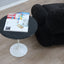Knoll Saarinen tulip coffee table 1980s black Marquina marble