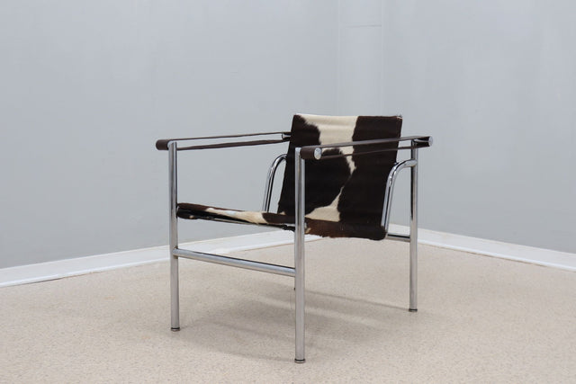 LC1 pony armchair original Cassina 1970s
