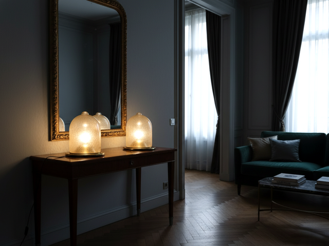 Lampade La Murrina Kuppellampen 70er Murano Pulegoso Glass & Gilded Brass Dome Lamps 70s verre Pulegoso laiton doré