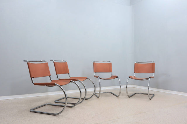 MR10 cantilever chairs Ludwing Mies Van der Rohe 1980s