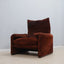 Maralunga armchair in suede leather CASSINA 1970s
