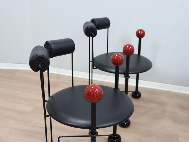 Postmoderne Sessel Memphis Group Chairs Postmodern chaises Mario Botta De Lucchi 1980s