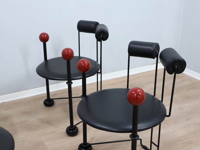 Postmoderne Sessel Memphis Group Chairs Postmodern chaises Mario Botta De Lucchi 1980s