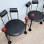 Postmoderne Sessel Memphis Group Chairs Postmodern chaises Mario Botta De Lucchi 1980s
