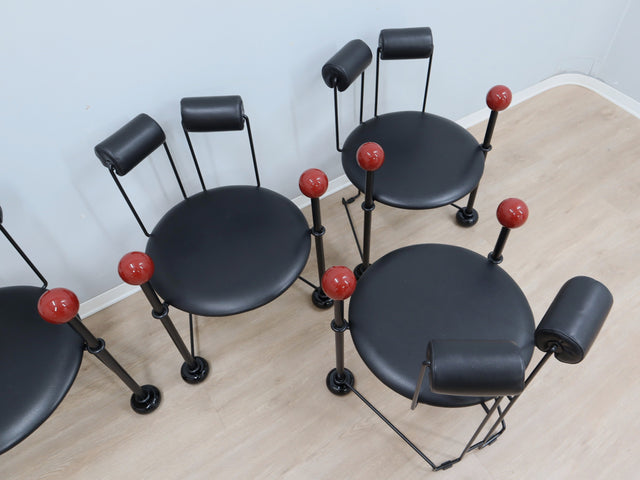 Postmoderne Sessel Memphis Group Chairs Postmodern chaises Mario Botta De Lucchi 1980s
