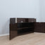Mario Sabot small sideboard 1970s. Credenza marrone e acciaio. Petit buffet vintage laqué. Vintage Anrichte Design. Aparador diseño italiano Sabo
