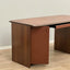 Afra & Tobia Scarpa "Artona" Executive Desk for Maxalto 1975 walnut burl and cognac leather