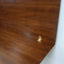 1970s McGuire convertible rattan & oak console dining table with brass. Table console convertible McGuire 70s. McGuire Rattan Klapptisch 1970er.