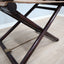 1950s McGuire bamboo and leather director's chair. Chaise metteur en scène McGuire bambou cuir 1950. McGuire Regiestuhl Bambus Leder 1950er.