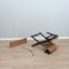1950s McGuire bamboo and leather director's chair. Chaise metteur en scène McGuire bambou cuir 1950. McGuire Regiestuhl Bambus Leder 1950er.